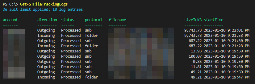 Formatted Result Set